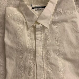 Dolce & Gabbana GOLD Classic White Cotton Shirt